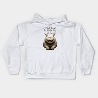 I Just Want to Make My Cat Proud Kids Hoodie